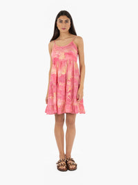 Pink sleeveless short dress