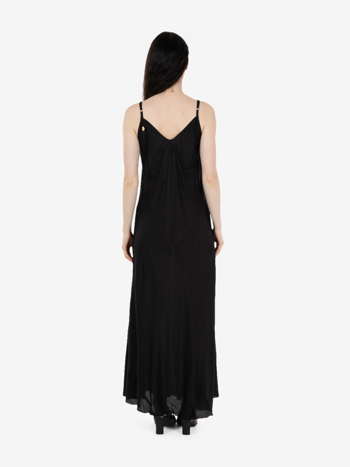 Abito slip dress nero
