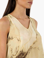 PAHIESA - Canotta fantasia crema