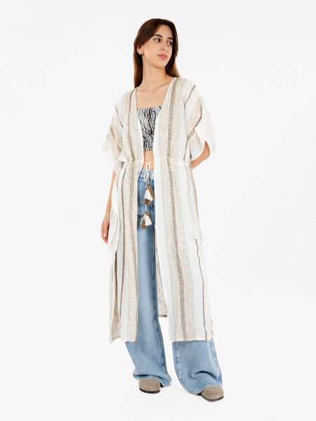 Kimono lungo Klaan white