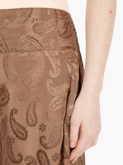 PAHIESA - Pantalone in viscosa cacao