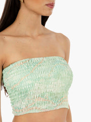 PAHIESA - Top a fascia elastica verde