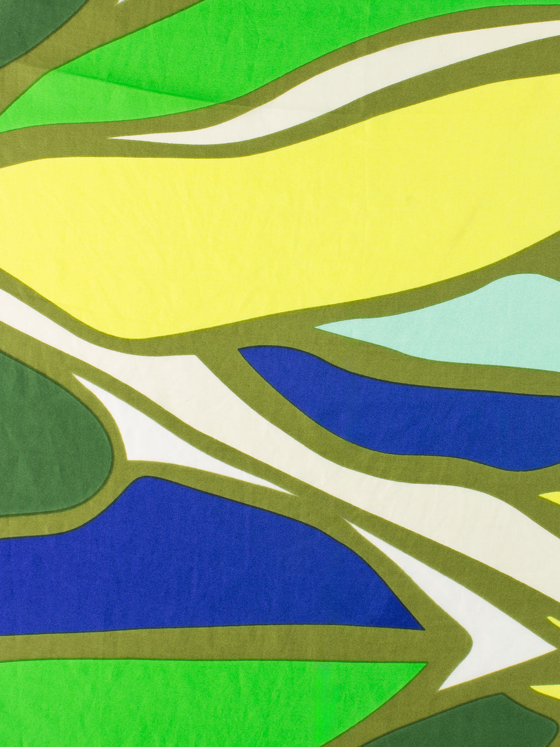 Foulard Cereo in seta fantasia verde