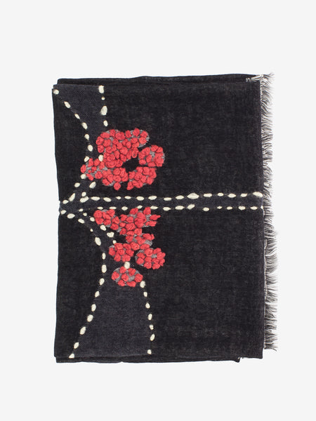 Pashmina Auch nero / rosso