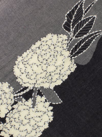 Aurora Pashmina with grey embroidery