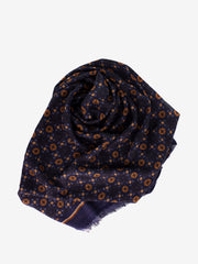 PALOMBINA - Pashmina Berberis blu / arancio