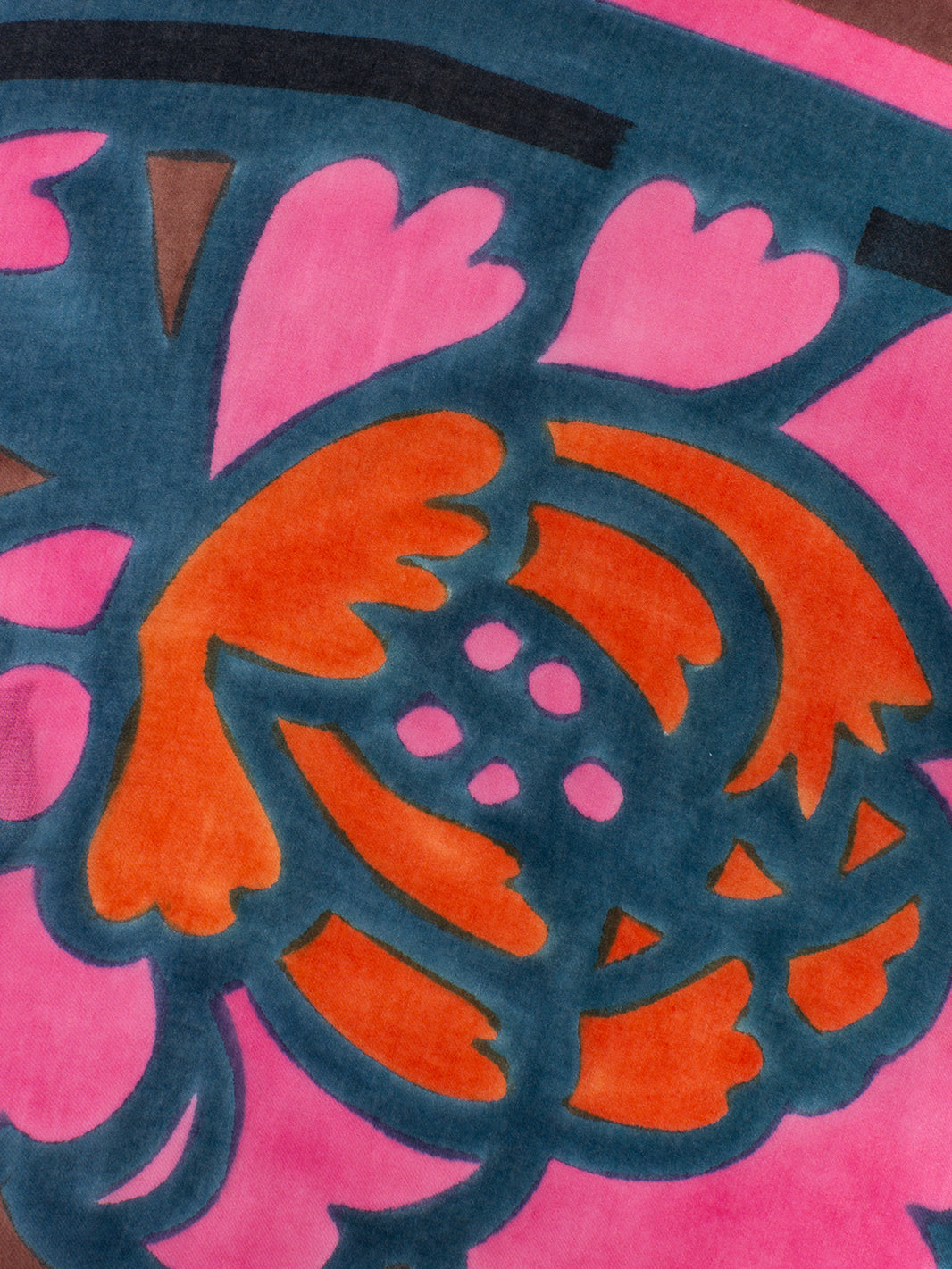 Pashmina Bougainvillea multicolor / brown print