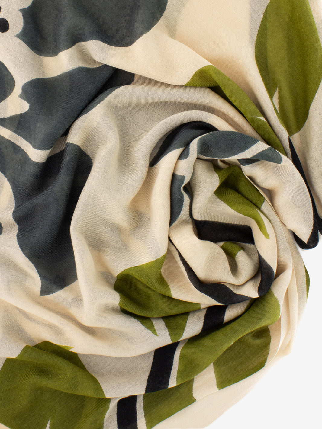 Pashmina Brassica stampa multicolor / beige