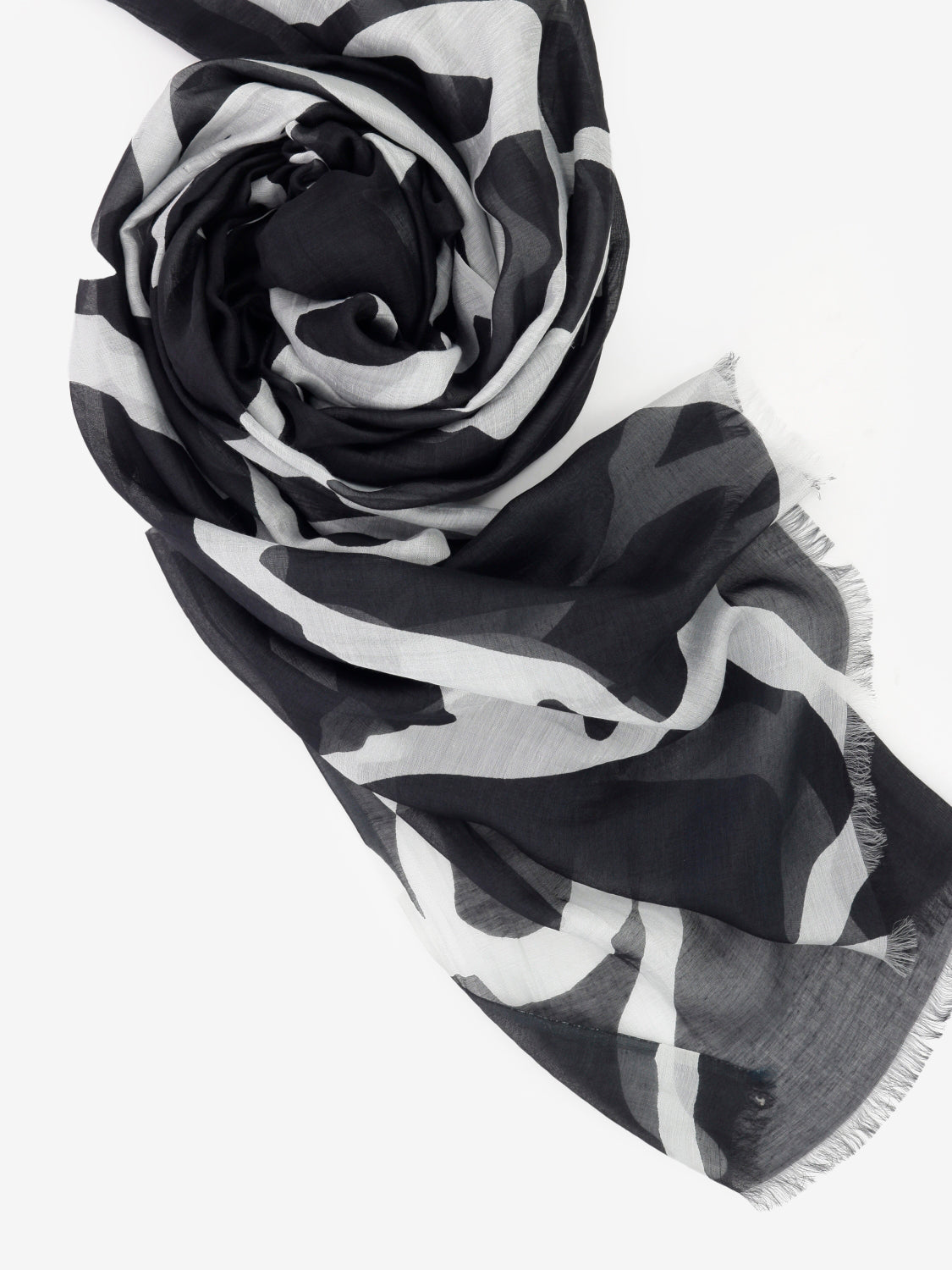 Pashmina Elpaso 01 bianco / nero