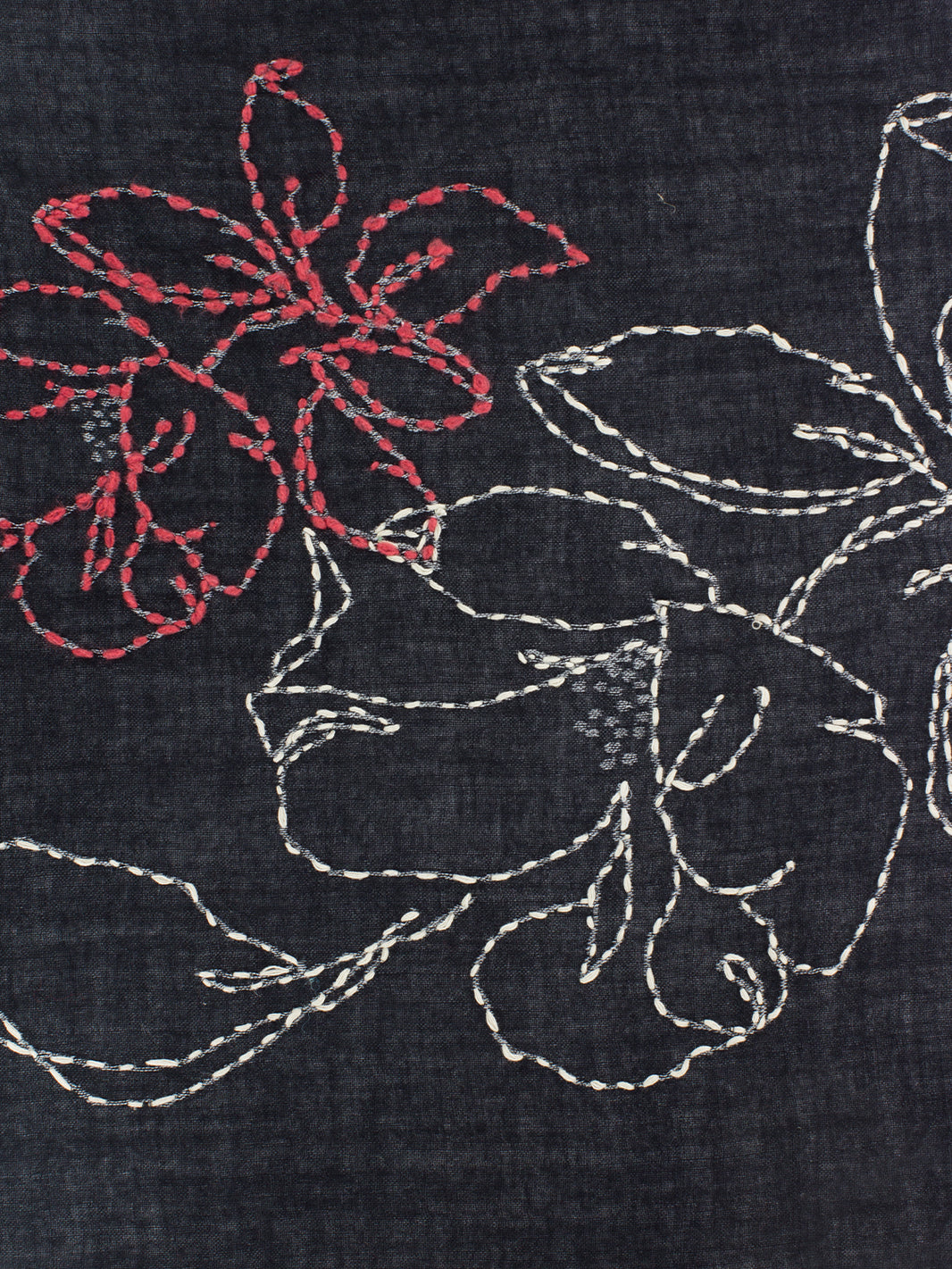 Pashmina Enrica  nero/ rosso