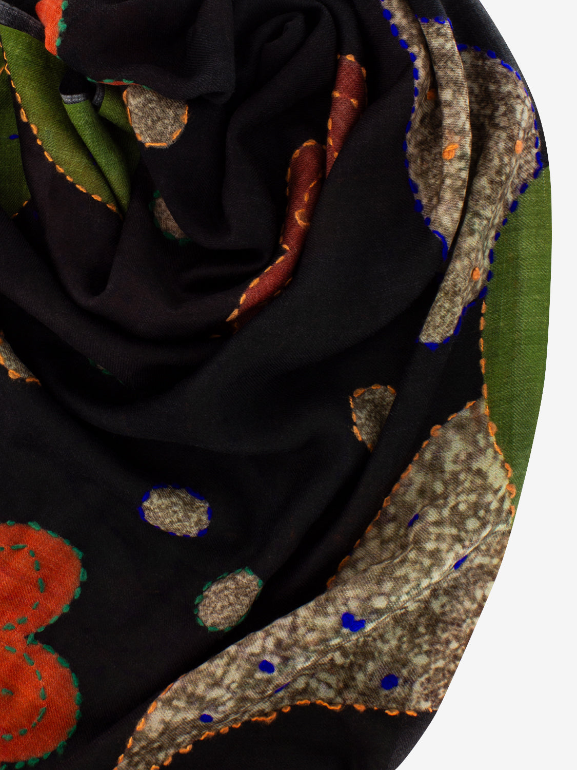 Pashmina Jiva black / orange