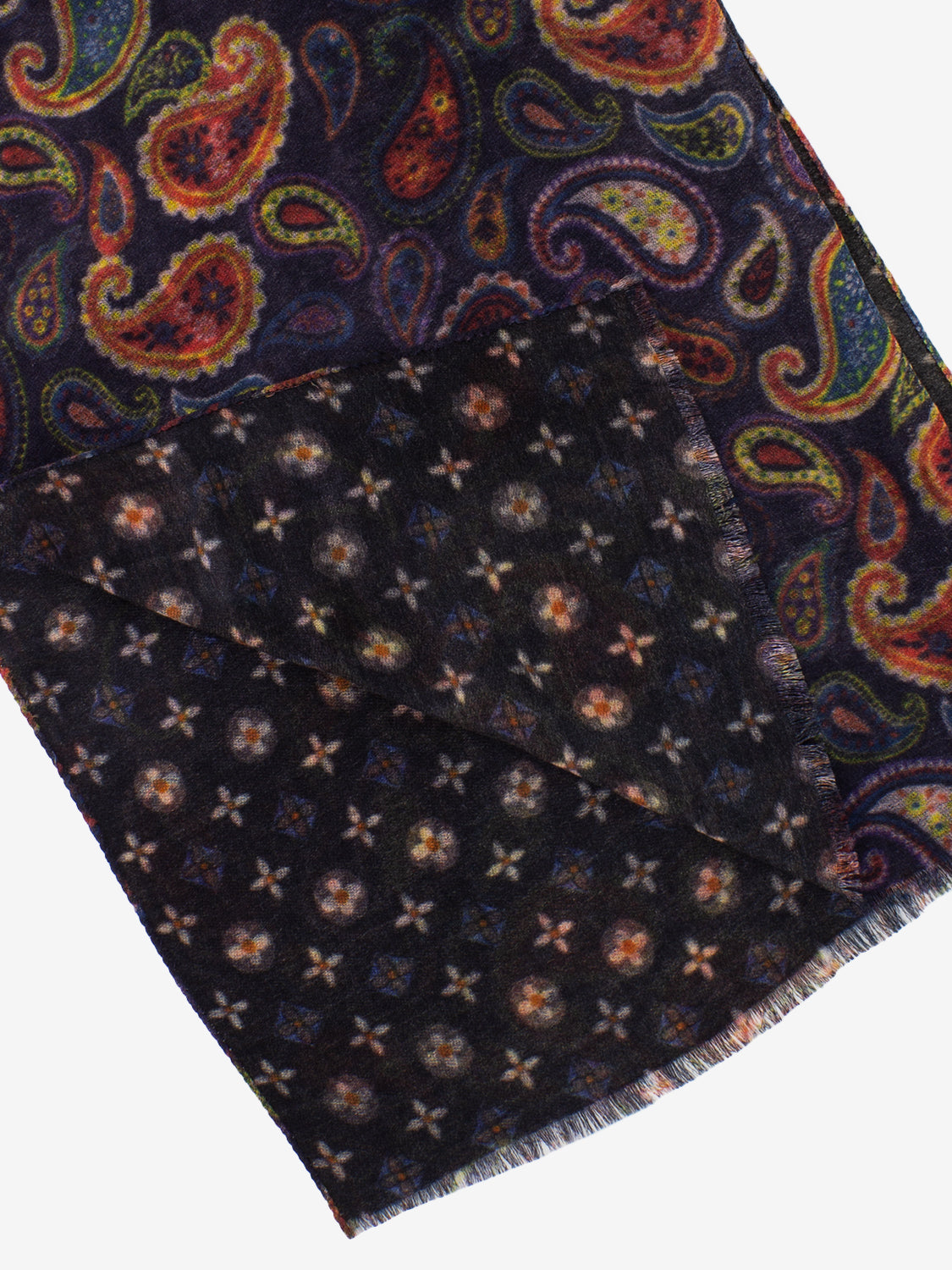 Pashmina Maximo black / multicolor print