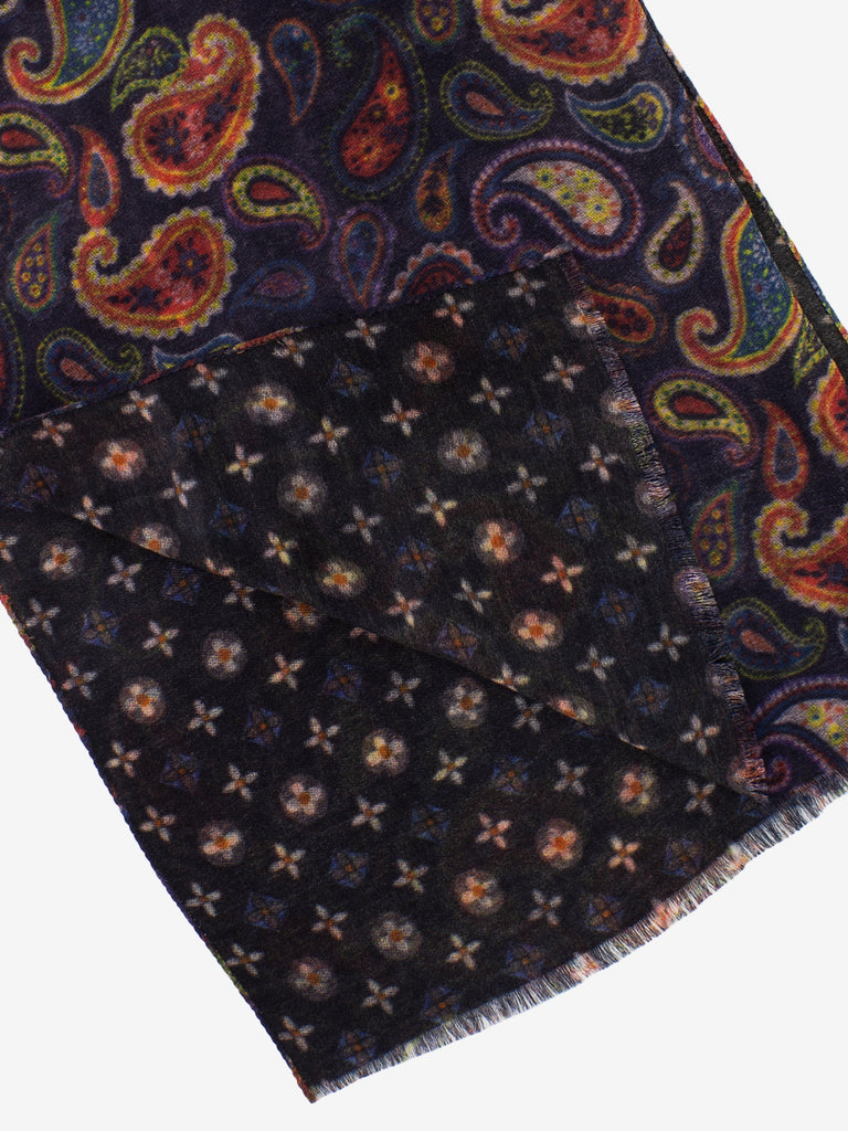 PALOMBINA - Pashmina Maximo stampa nero / multicolor