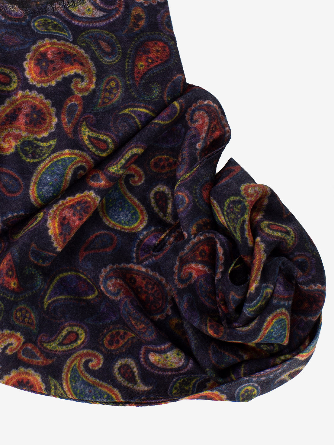 Pashmina Maximo black / multicolor print