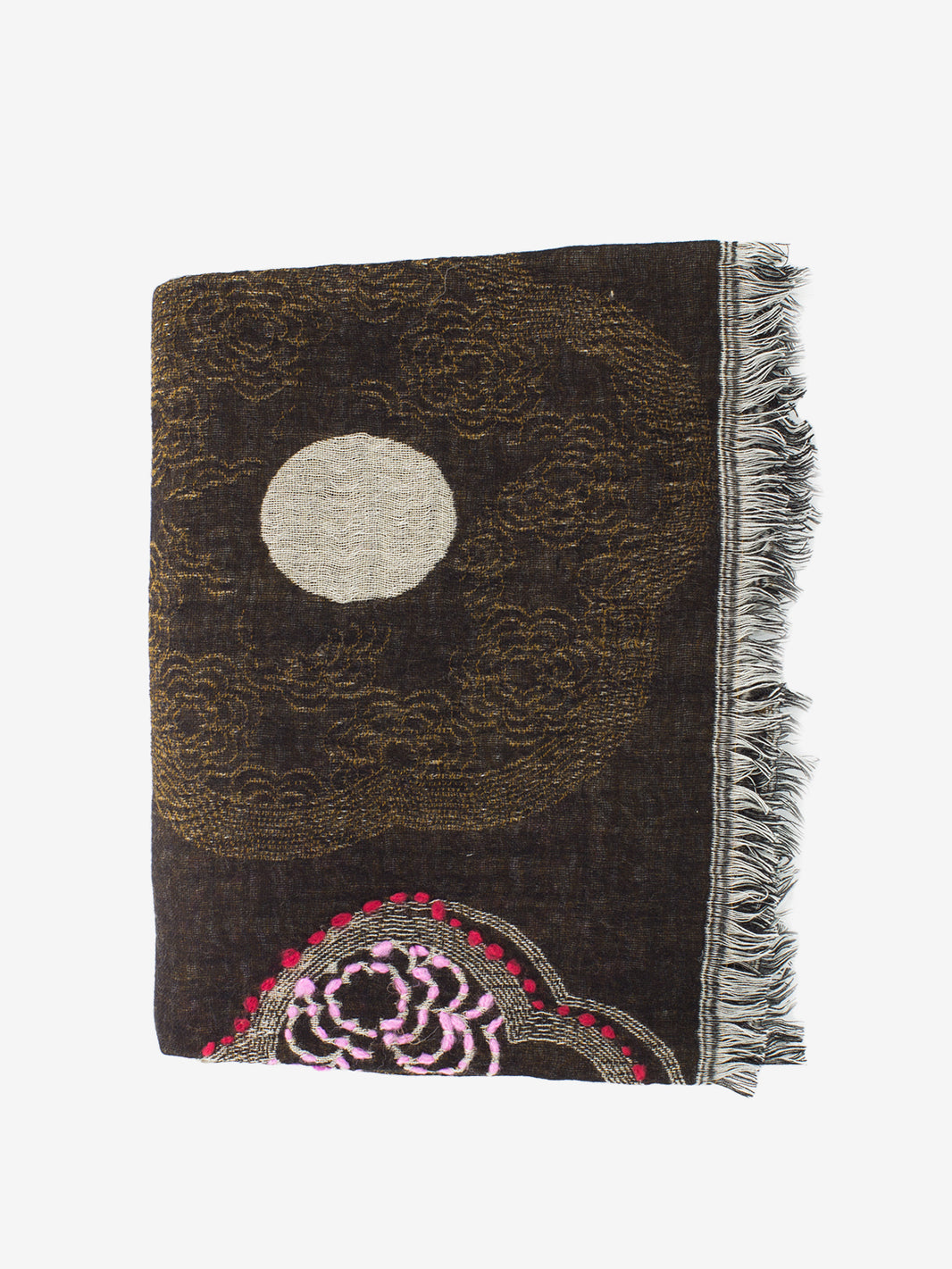 Pashmina Merlot marrone / rosa