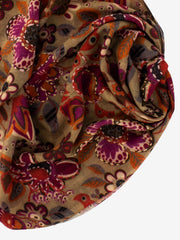 PALOMBINA - Pashmina Rahat marrone / rosso