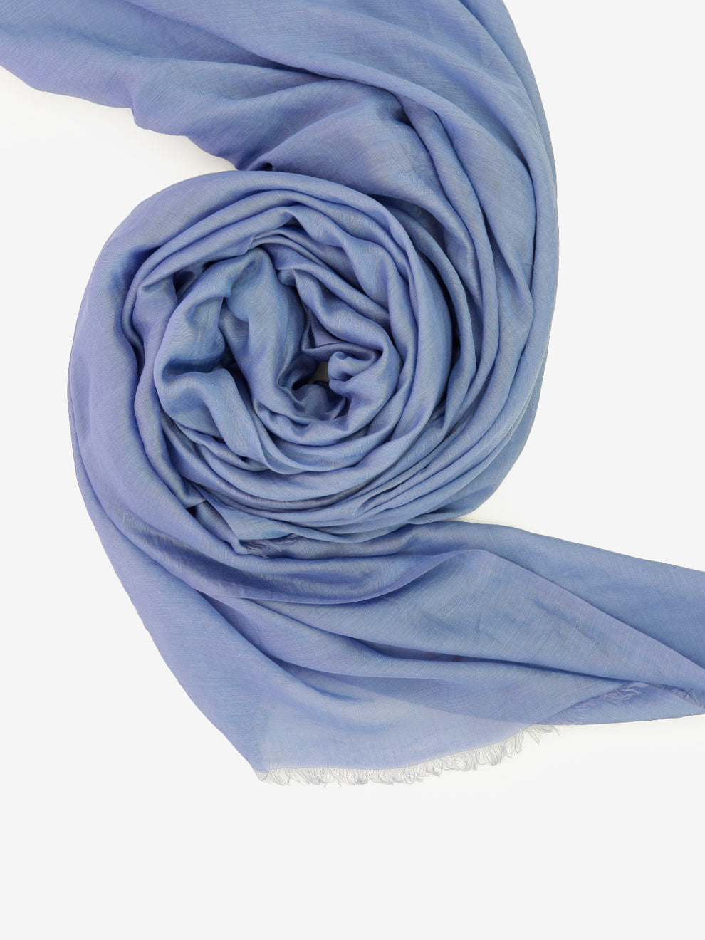 Pashmina tinta unita Ananans 22 blu