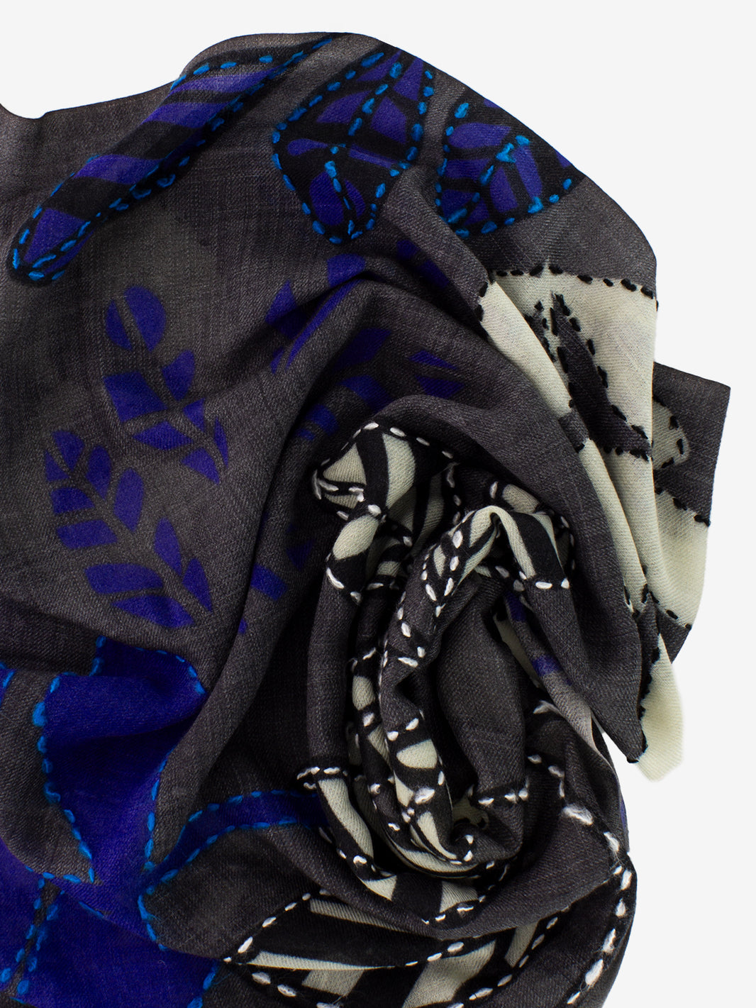 Pashmina Varik grigio / blu