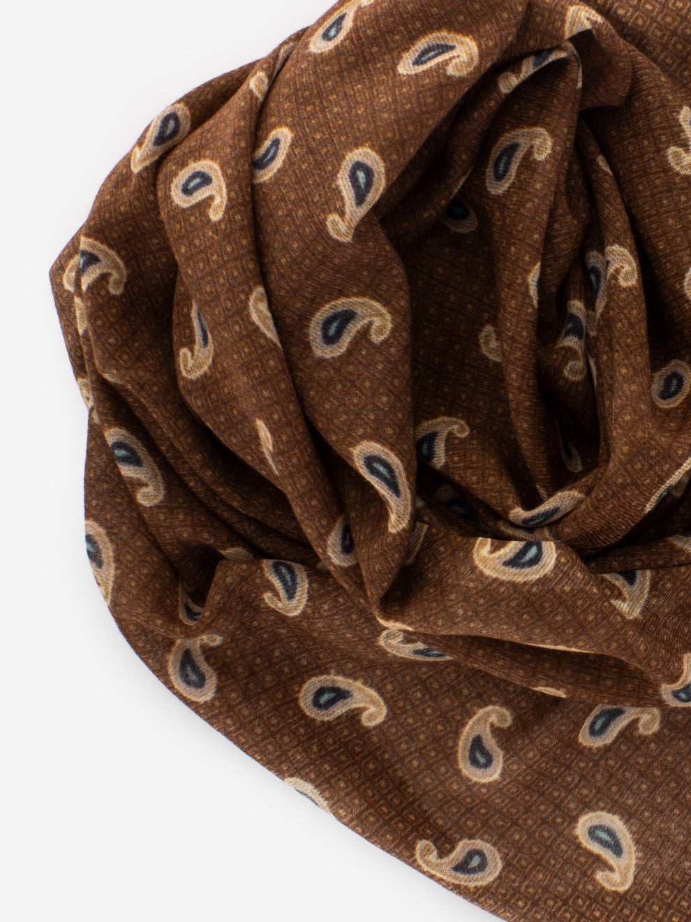 Pashmina Watson con stampe marrone