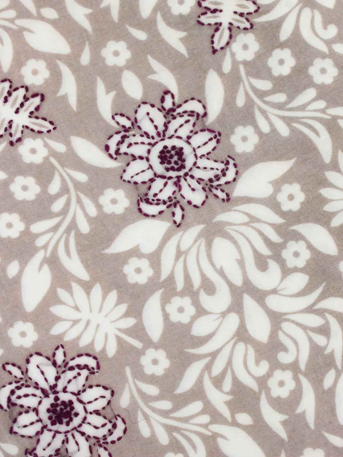 Sciarpa con ricami Antonio beige