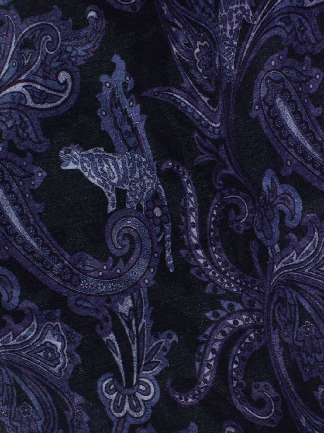 DESSA_01_S_50 BLUE EMBROIDERED SCARF