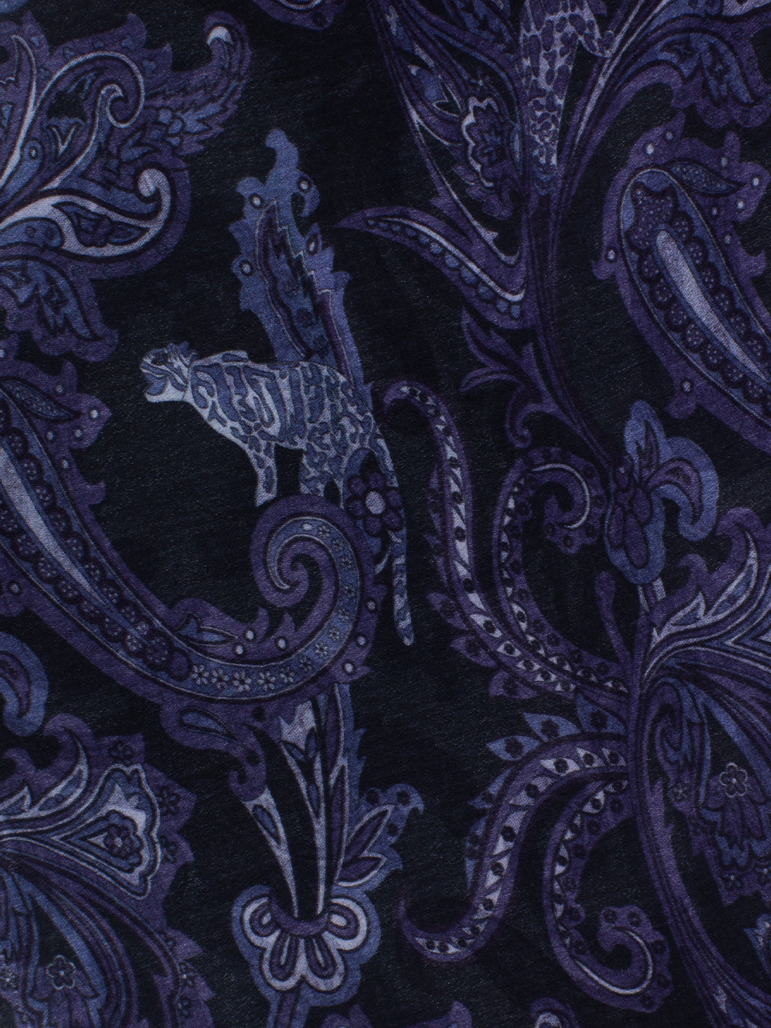DESSA_01_S_50 BLUE EMBROIDERED SCARF