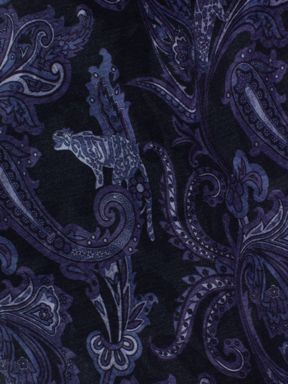 DESSA_01_S_50 BLUE EMBROIDERED SCARF