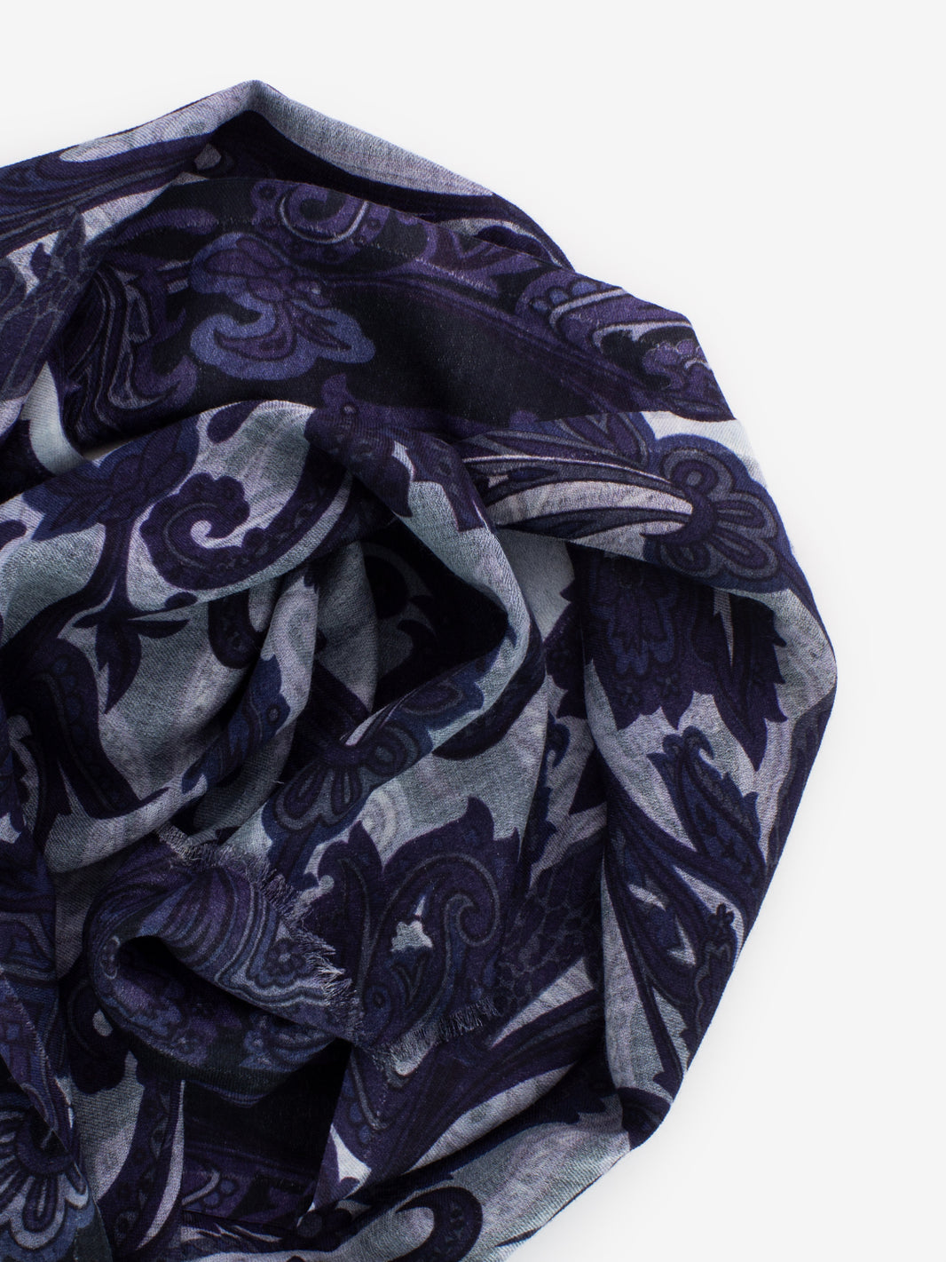 DESSA_01_S_50 BLUE EMBROIDERED SCARF