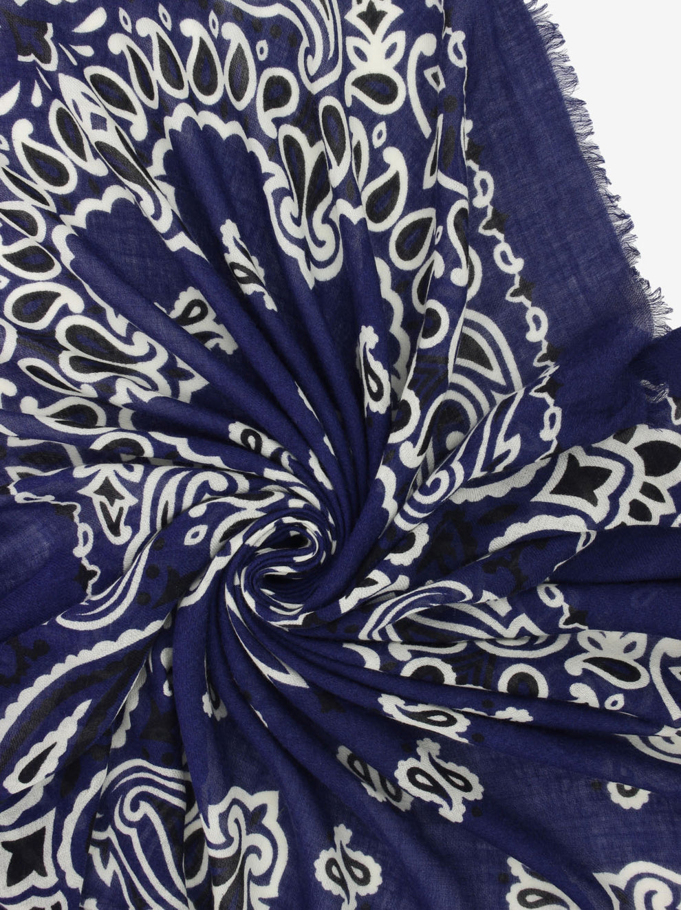 Sciarpa in lana Fiorancio blu