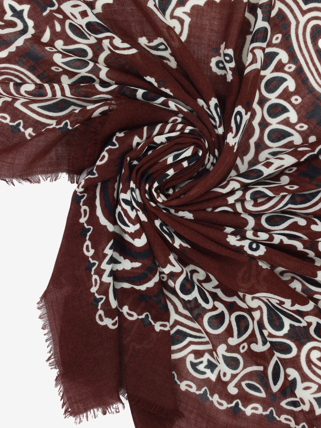 Sciarpa in lana Fiorancio bordeaux