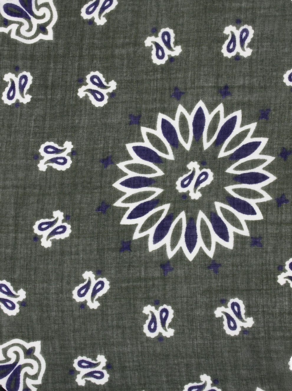 Sciarpa in lana Fiorancio militare