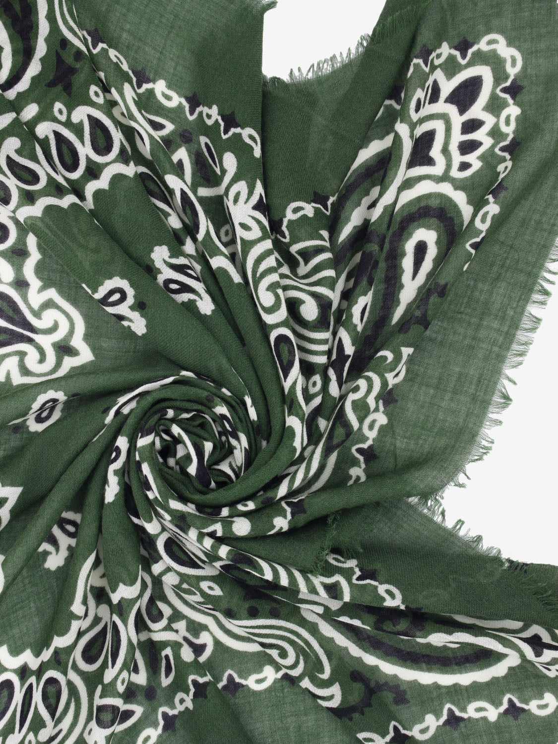 Sciarpa in lana Fiorancio verde