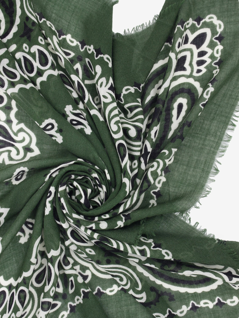Sciarpa in lana Fiorancio verde