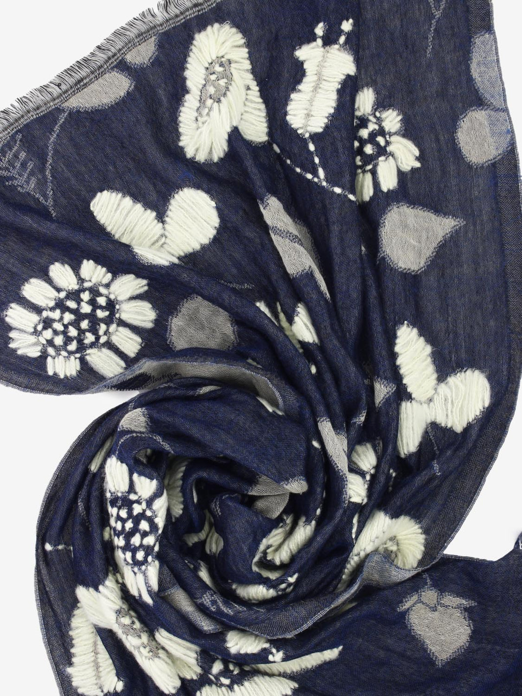Sciarpa in lana Marina blu