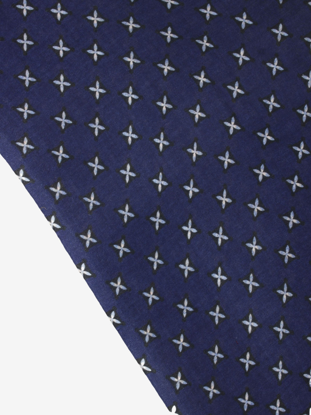 Blue wool-blend Jazz scarf