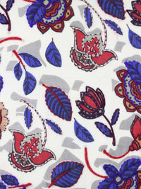 Siro 02 scarf with multicolor embroidery