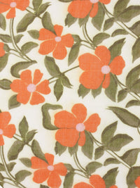 Sciarpa stampata Grazia arancione / beige