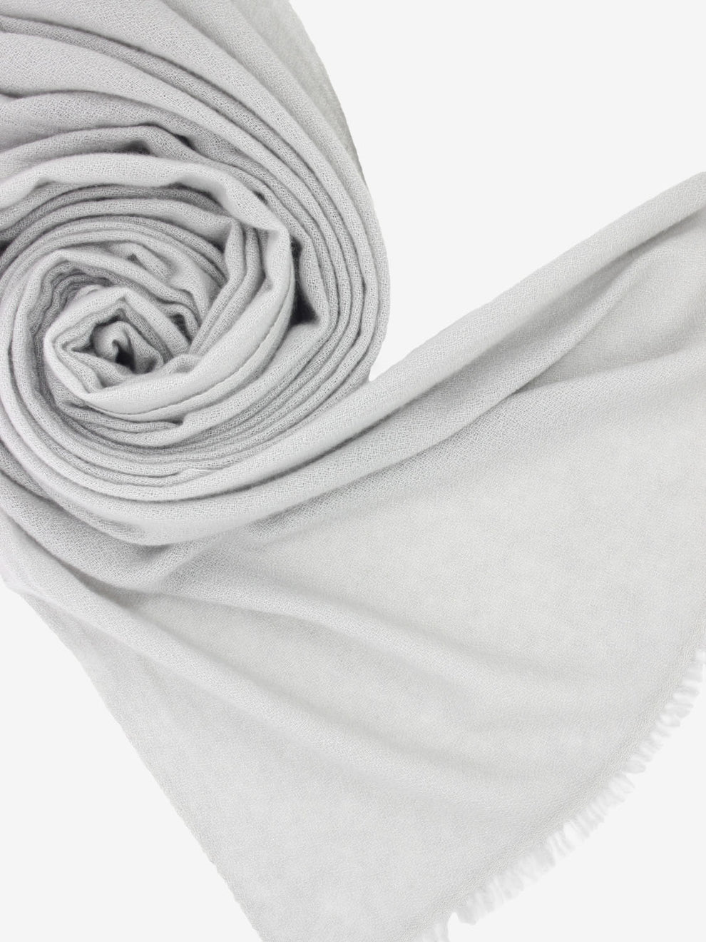 Beige cashmere solid color scarf