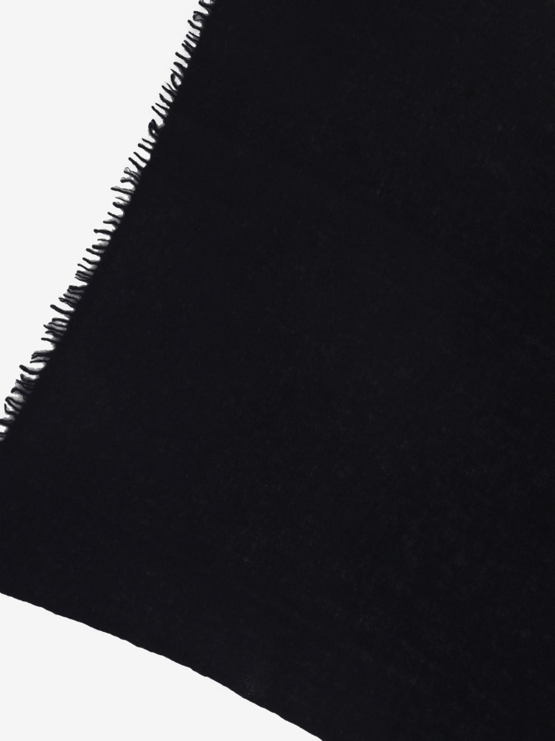 Sciarpa tinta unita cashmere nero