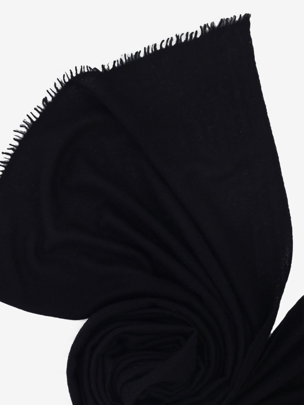 Sciarpa tinta unita cashmere nero