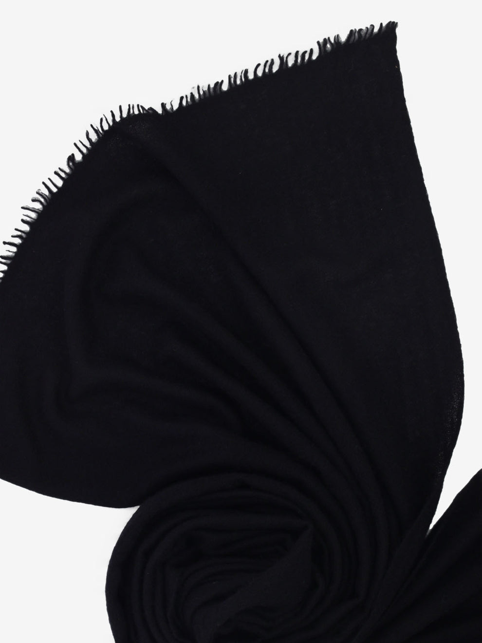 Sciarpa tinta unita cashmere nero