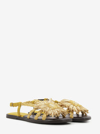 Alicia natural raffia sandals