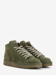 PANCHIC - Ankle boot nubuck microfibre lining military green