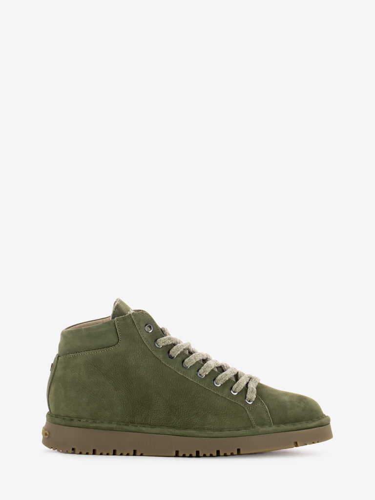 PANCHIC - Ankle boot nubuck microfibre lining military green