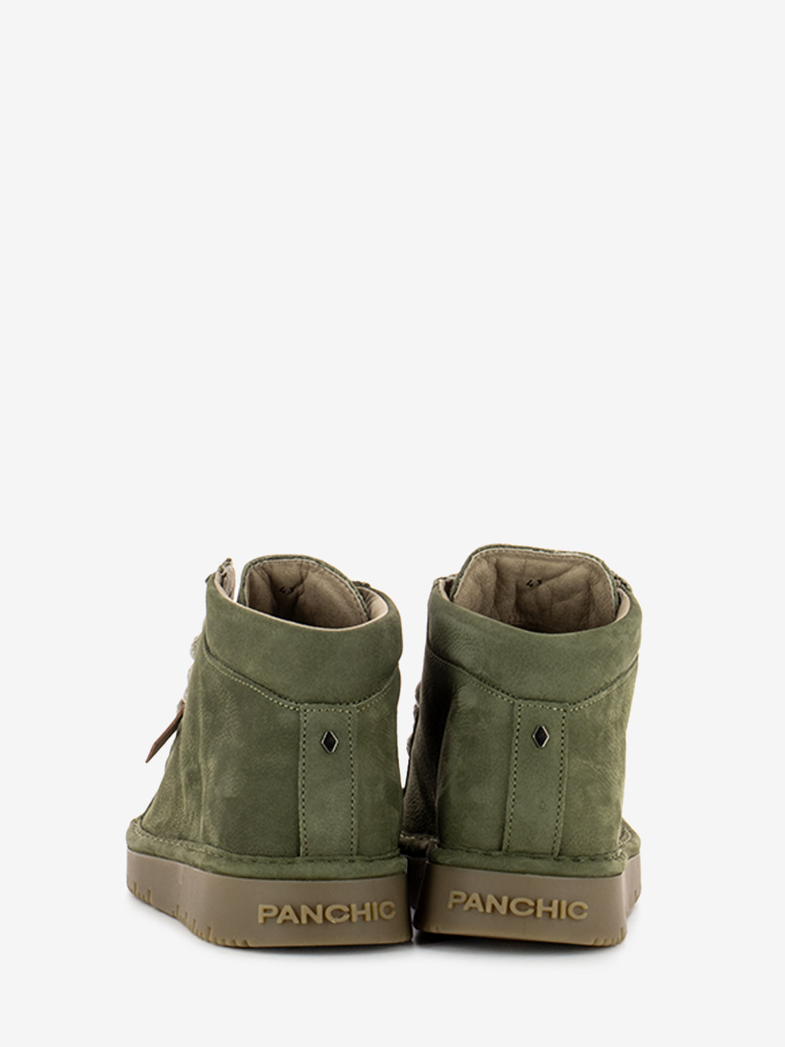 Ankle boot nubuck microfibre lining military green