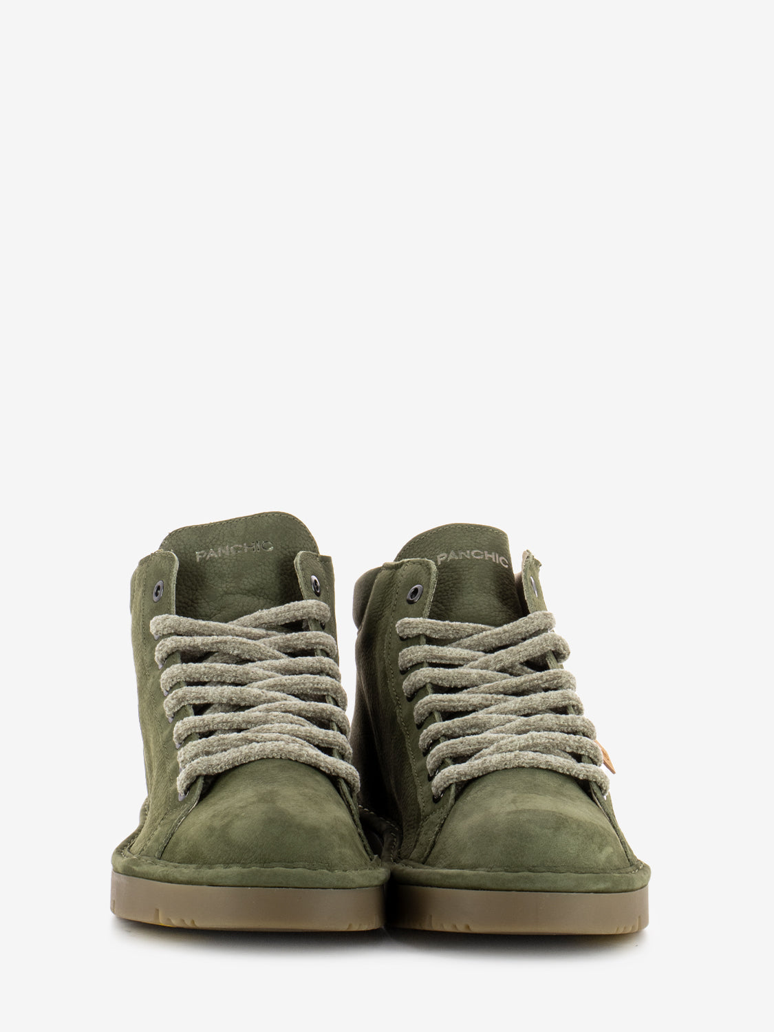Ankle boot nubuck microfibre lining military green