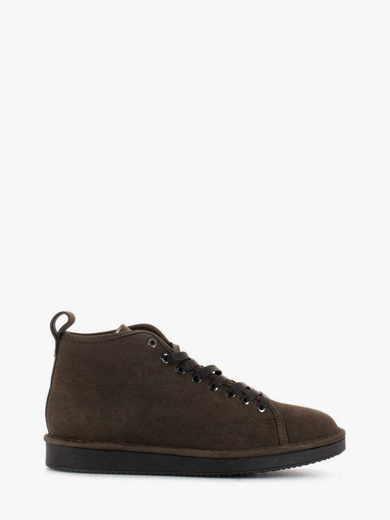 PANCHIC - Ankle boot nubuck shearling lining coffee