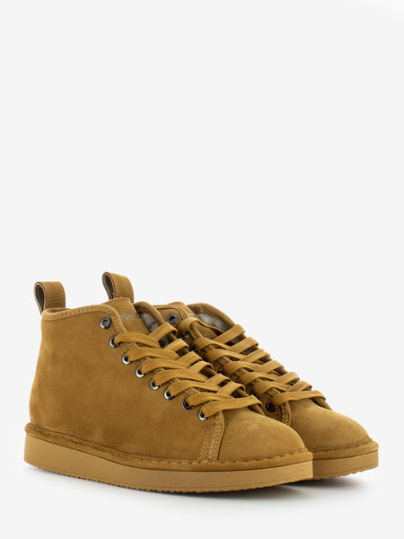 Ankle boot nubuck shearling lining curry brown