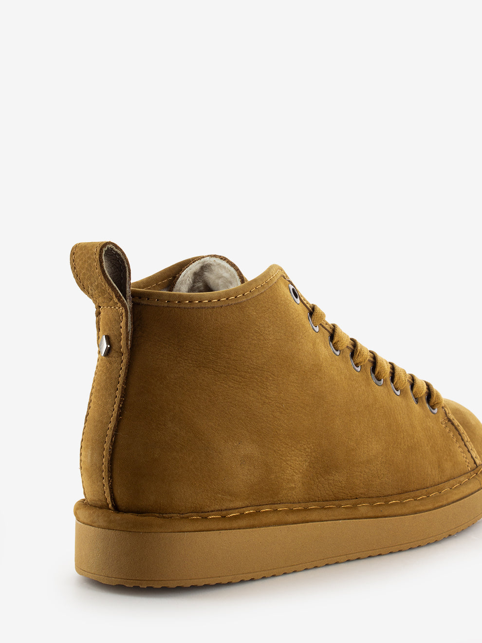 Ankle boot nubuck shearling lining curry brown