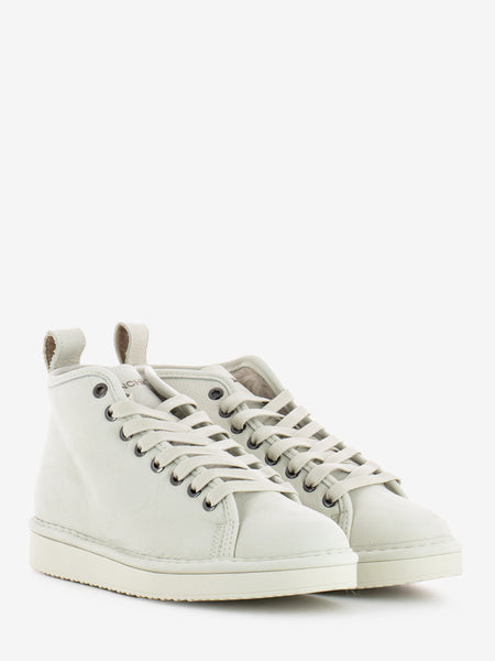 Ankle boot nubuck shearling lining ivory